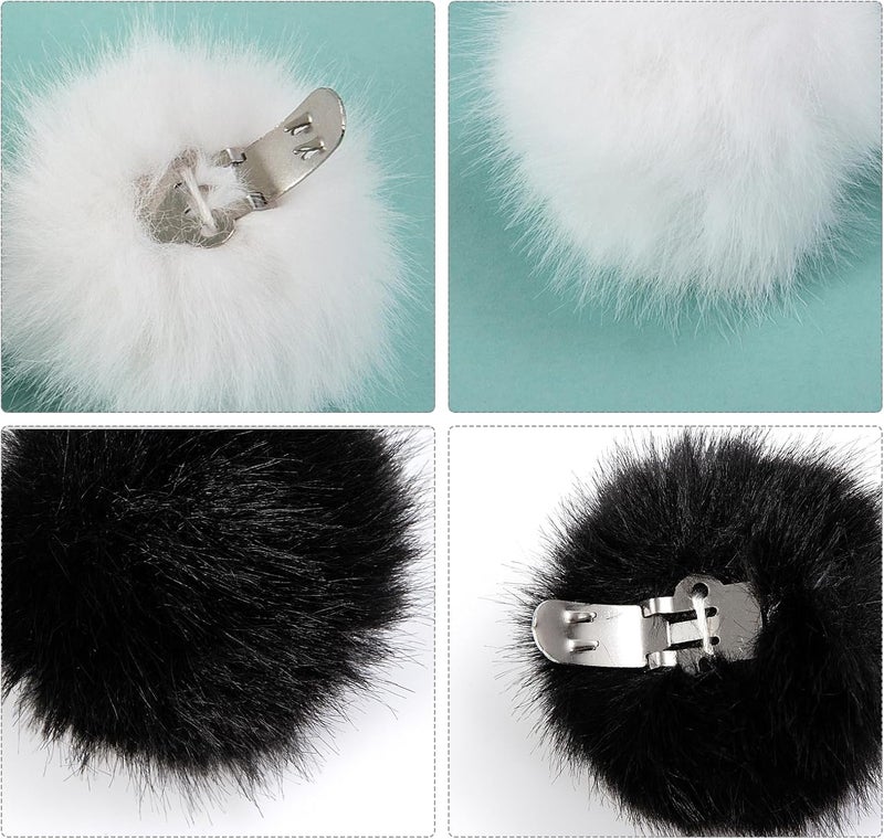 Dioxay Store Tinkerbell Pom Poms For Shoes Fluffy Shoe Clips & Shoe Pins Pompoms Perfect Accessory For Women's Tinkerbell Costume - Image 4